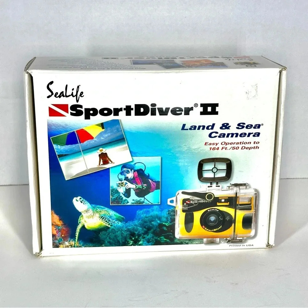 VintageNEW  SeaLife SL545 Sport Diver II Comapct 35MM Underwater Camera Yellow